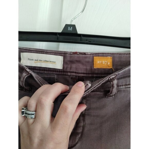 Pilcro and Letter Press Anthro purple tint petite jeans - Picture 2 of 8